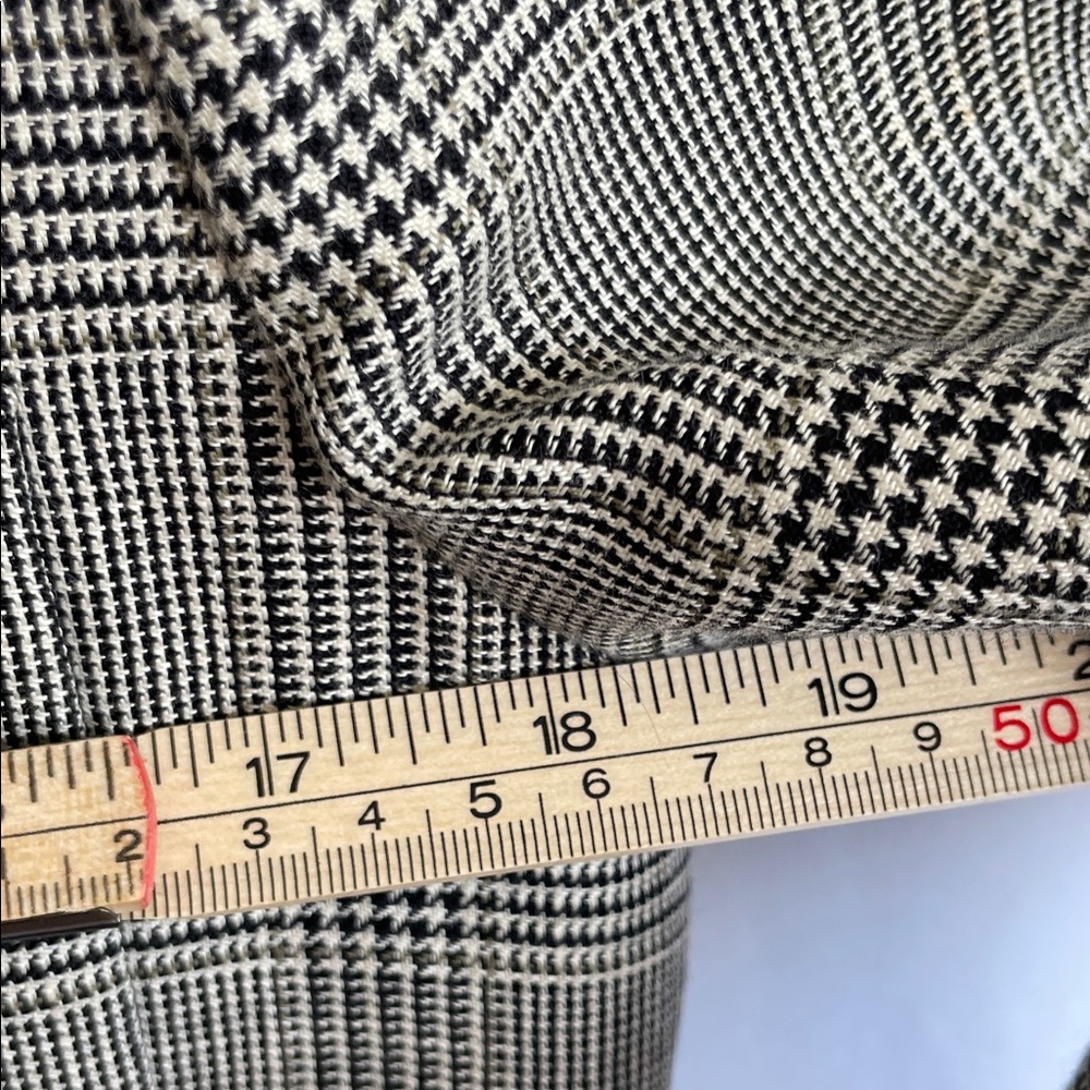 Ralph Lauren Houndstooth Linen Wool Blazer Size 10 - Picture 10 of 12
